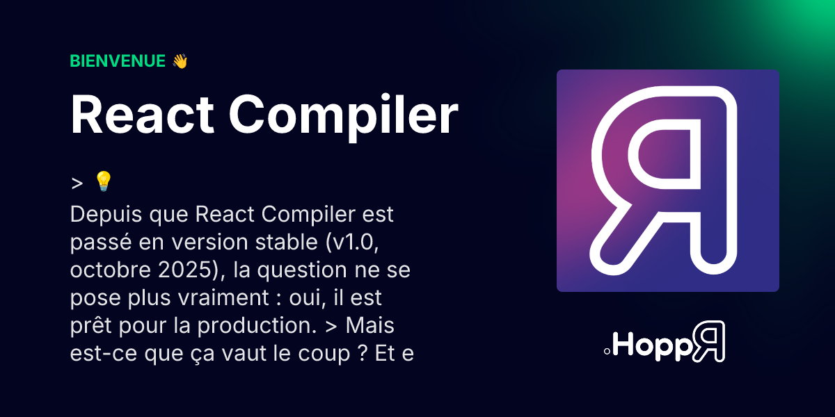 Illustration de l'article : React Compiler