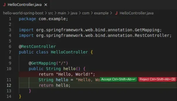 Suggestions d’insertion de variable par le LLM