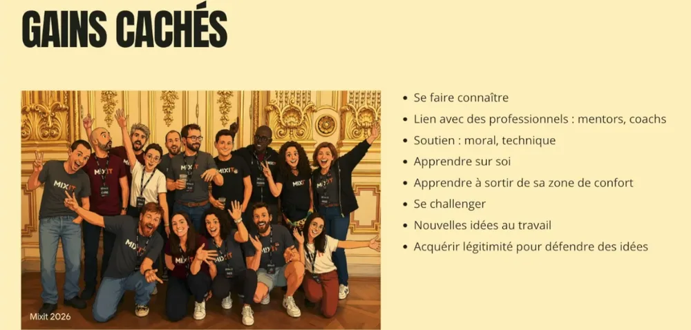 Les gains cachés indiqués par Johana à participer aux associations et d’organiser des évènements avec elle